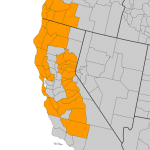 occidentale distribution map