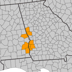 R. prunifolium distribution map